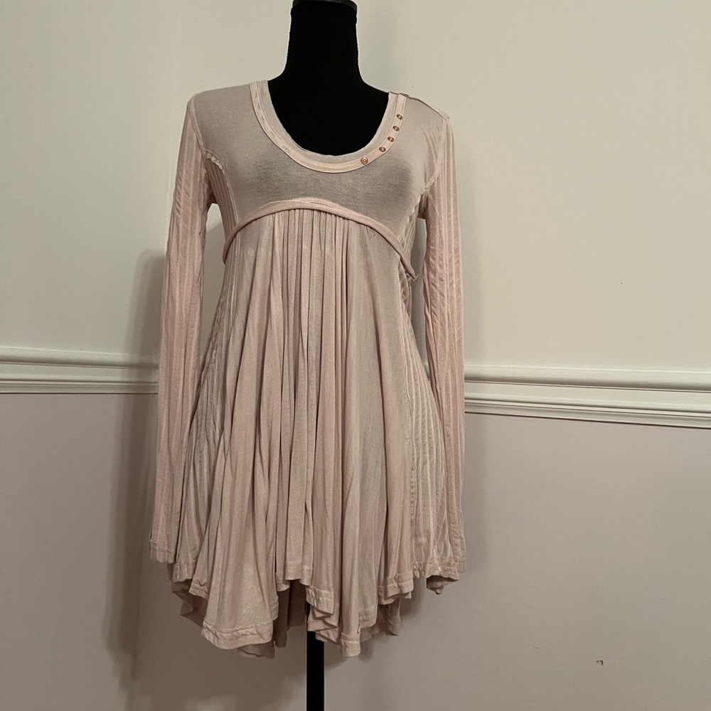 Free People boho tunic - beige